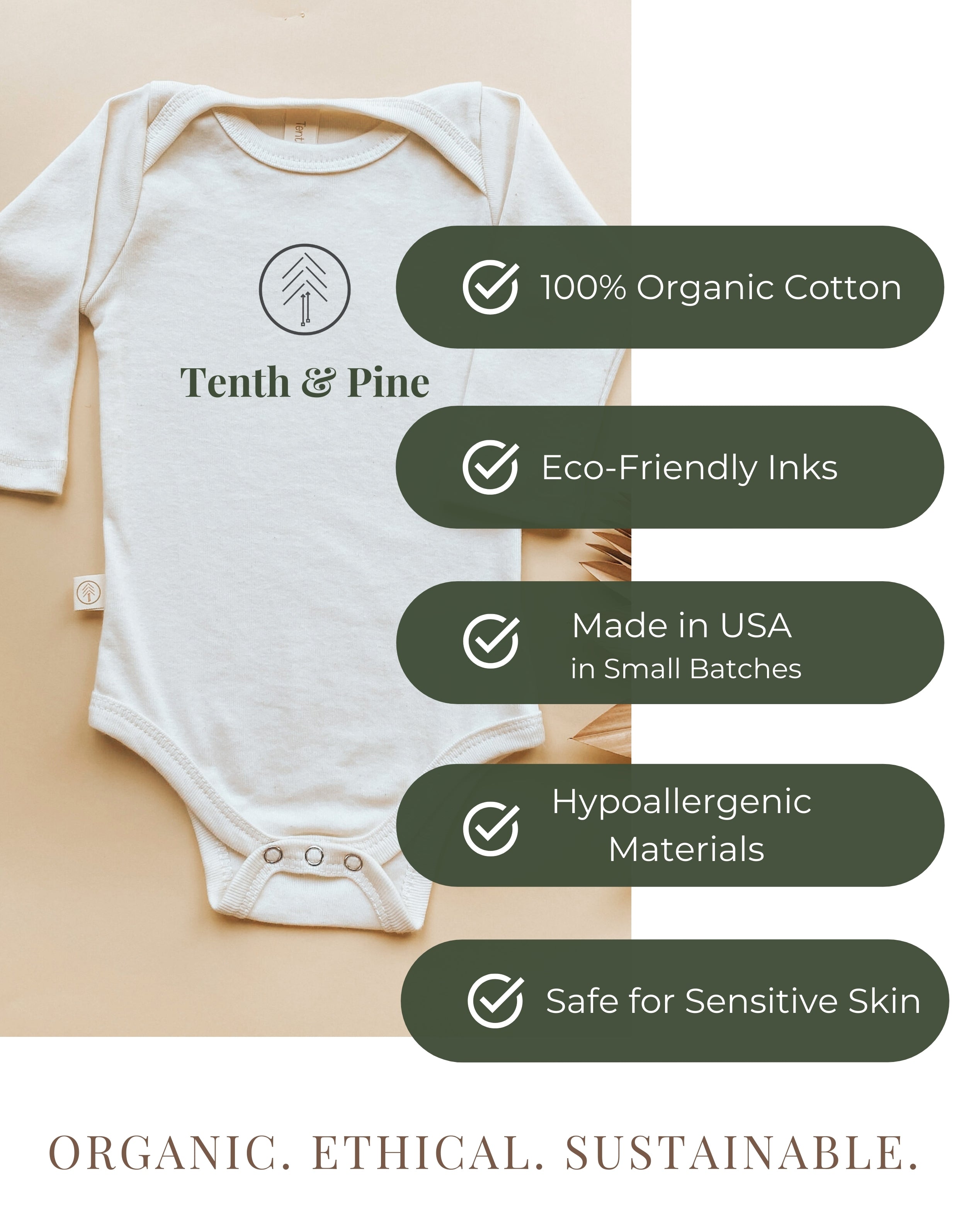 Loved. Organic Baby Bodysuit Long Sleeve