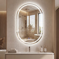 Oval LED Bathroom Mirror 32x20" with Dimming & Defogger