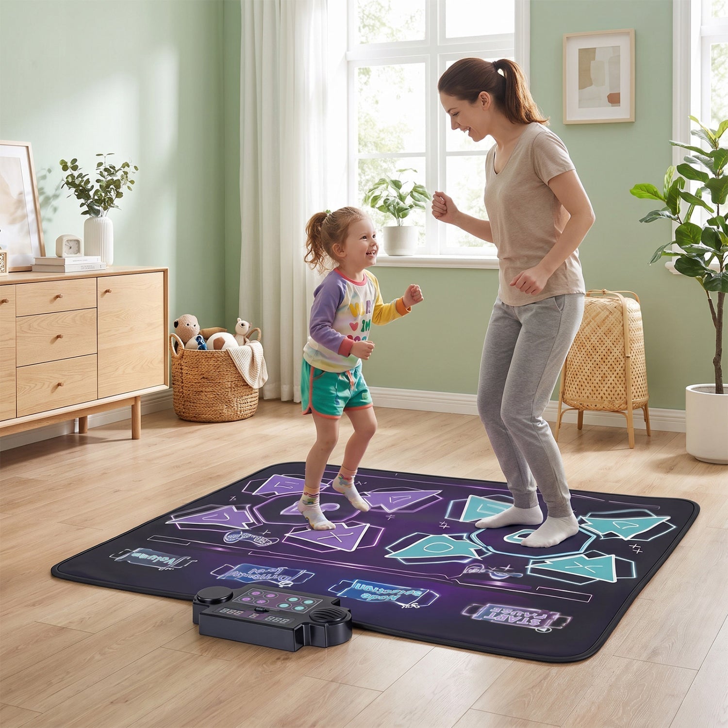 Electronic Kids Dance Mat with 8 Songs & LED Lights
